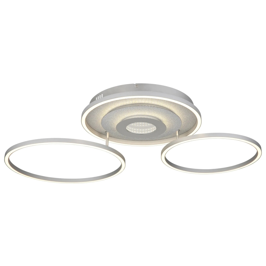 Globo - Plafonieră LED dimabilă LED/40W/230V 2700-6500K 57x99,2 cm argintie + telecomandă