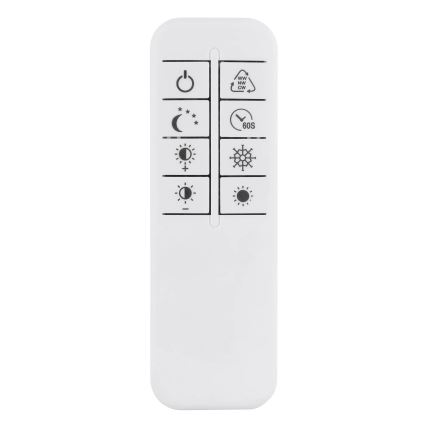Globo - Plafonieră LED dimabilă LED/40W/230V 2700-6500K 57x99,2 cm argintie + telecomandă