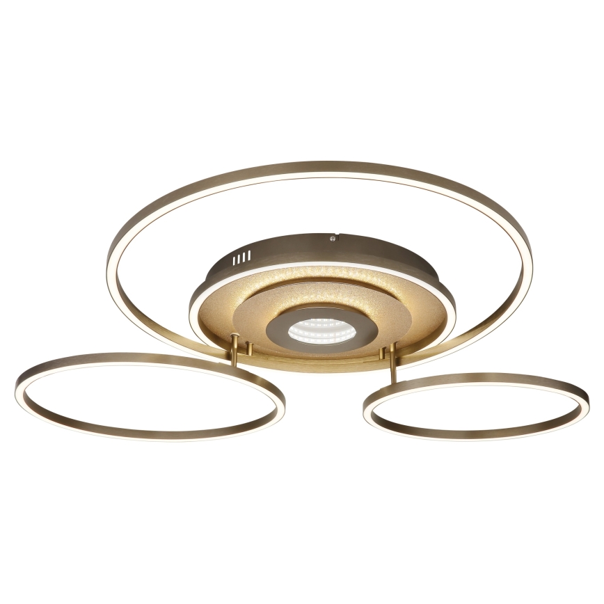 Globo - Plafonieră LED reglabilă LED/60W/230V 2700-6500K 80,8x99,2 cm alamă + telecomandă