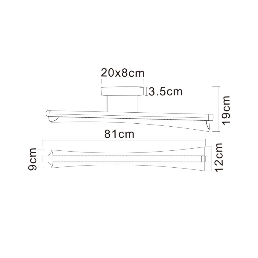 Globo - Lustră LED pe tijă LED/28W/230V 2700/4000/6000K