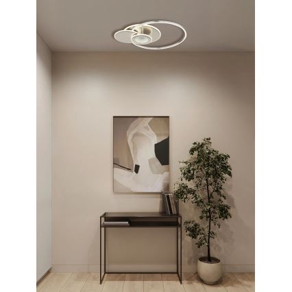 Globo - Plafonieră LED reglabilă LED/24W/230V 2700-6000K argintie + telecomandă