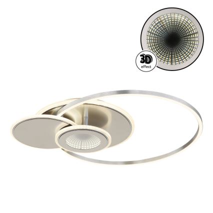 Globo - Plafonieră LED reglabilă LED/24W/230V 2700-6000K argintie + telecomandă