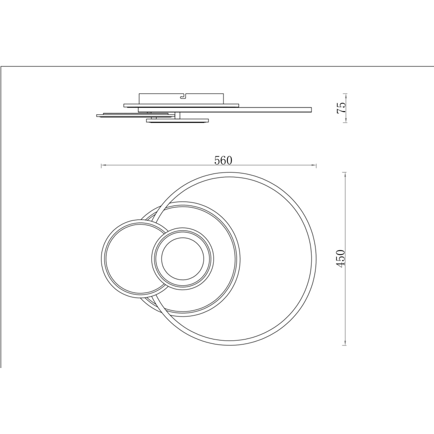Globo - Plafonieră LED reglabilă LED/24W/230V 2700-6000K argintie + telecomandă