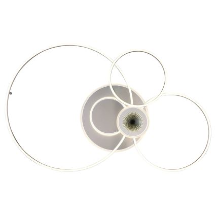 Globo - Plafonieră LED dimabilă LED/36W/230V 2700-6500K argintie + telecomandă