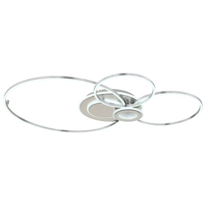Globo - Plafonieră LED dimabilă LED/36W/230V 2700-6500K argintie + telecomandă