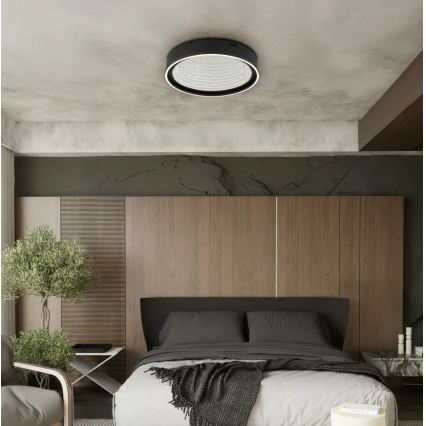 Globo - Lampă de tavan LED dimabilă LED/40W/230V 2700-6500K Ø 51,5 cm neagră + telecomandă