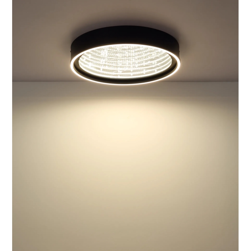 Globo - Lampă de tavan LED dimabilă LED/40W/230V 2700-6500K Ø 51,5 cm neagră + telecomandă