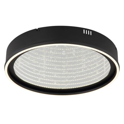 Globo - Lampă de tavan LED dimabilă LED/40W/230V 2700-6500K Ø 51,5 cm neagră + telecomandă