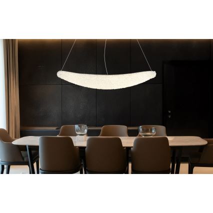 Globo - lustra LED reglabilă pe cablu LED/40W/230V 2700-6000K crom lucios + telecomandă