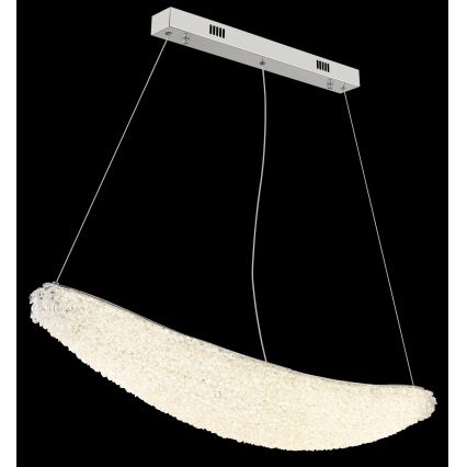 Globo - lustra LED reglabilă pe cablu LED/40W/230V 2700-6000K crom lucios + telecomandă