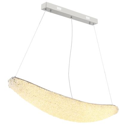 Globo - lustra LED reglabilă pe cablu LED/40W/230V 2700-6000K crom lucios + telecomandă