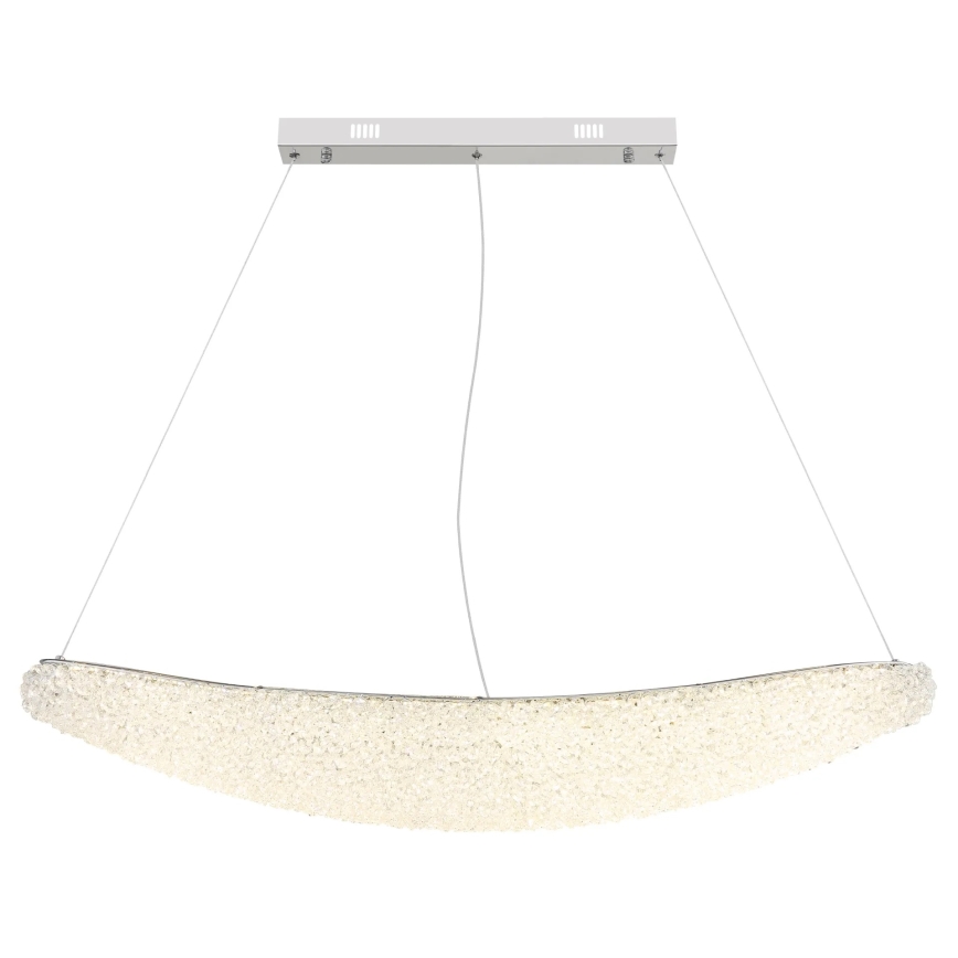 Globo - lustra LED reglabilă pe cablu LED/40W/230V 2700-6000K crom lucios + telecomandă