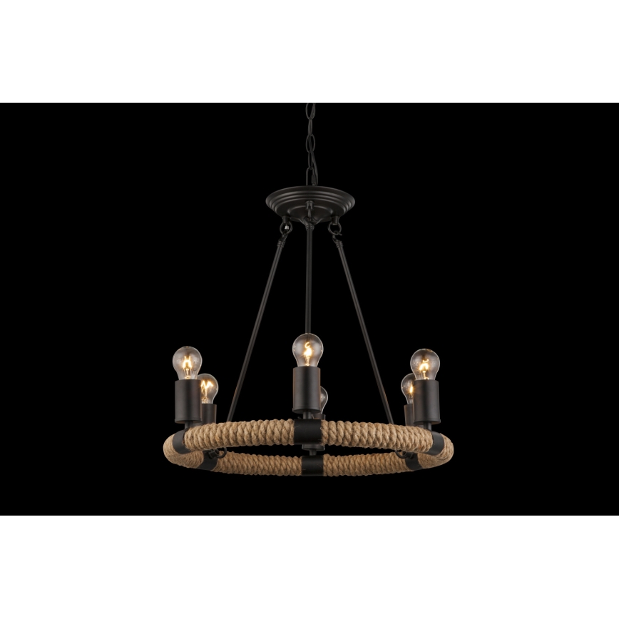 Globo - Lustră pe lanț ULLEU 6xE27/40W/230V