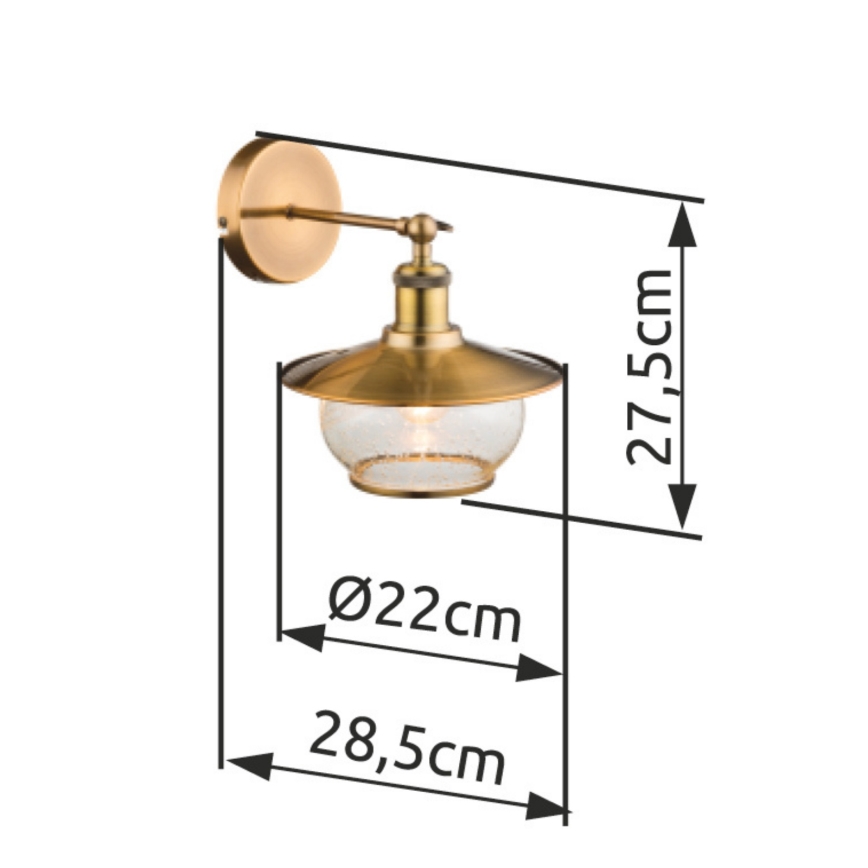 Globo - Corp de iluminat perete 1xE27/60W/230V