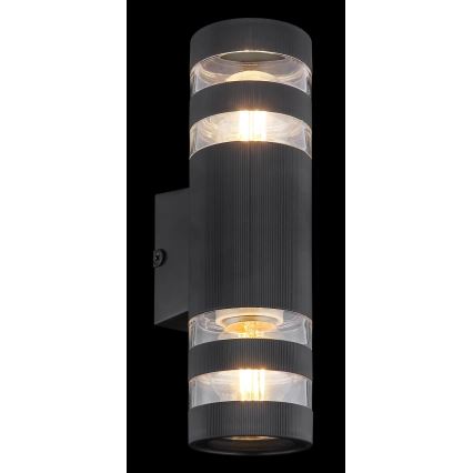 Globo - Aplica de perete 2xE27/10W/230V neagră