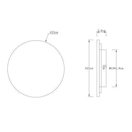 Globo - Aplică de perete LED/12W/230V 3000K