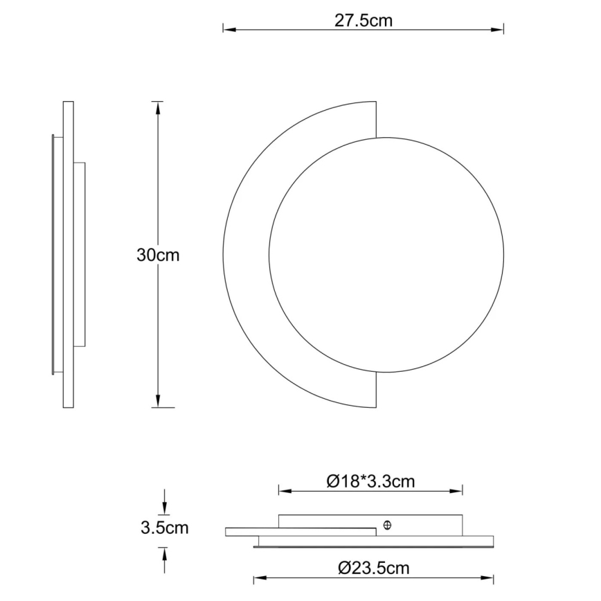 Globo - Aplică de perete LED/14W/230V 3000K