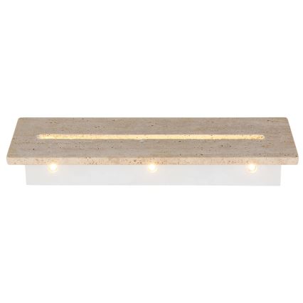 Globo - Aplică de perete LED/17W/230V 3000K 40 cm travertin