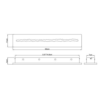 Globo - Aplica LED de perete/21W/230V 3000K