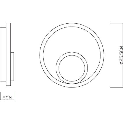 Globo - Aplică de perete LED/16W/230V 3000K