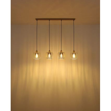 Globo - Lustră suspendată pe cablu 4xE27/40W/230V