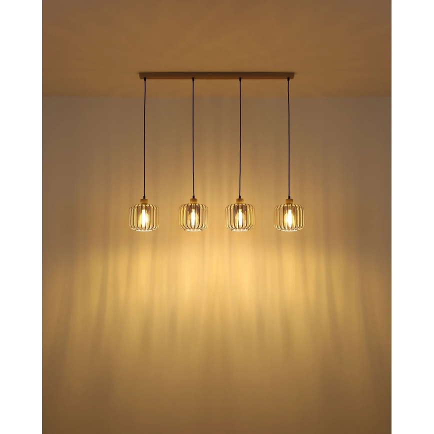 Globo - Lustră suspendată pe cablu 4xE27/40W/230V