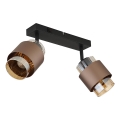 Globo - Aplică cu spoturi 2xE27/40W/230V, negru/bronz