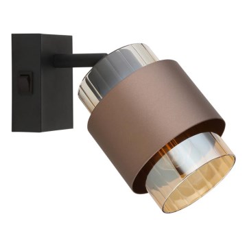 Globo - Aplica spot de perete 1xE27/40W/230V negru/bronz