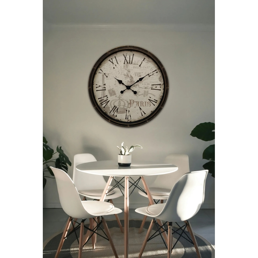 Globo - Ceas de perete, diametru 76 cm, 1xAA