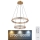 Globo - Candelabru cu cristale LED reglabil pe cablu LED/78W/230V 2700K-6000K + telecomandă