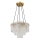 Globo - Candelabru suspendat pe cablu 5xE27/60W/230V auriu