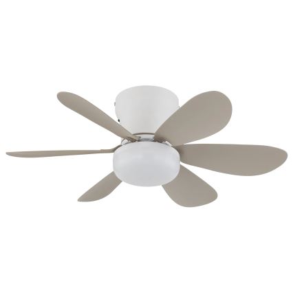 Globo - Ventilator de tavan LED dimabil LED/5W/230V 2700-6500K bej + telecomandă