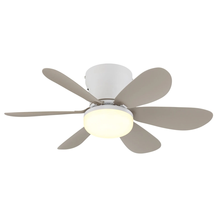 Globo - Ventilator de tavan LED dimabil LED/5W/230V 2700-6500K bej + telecomandă