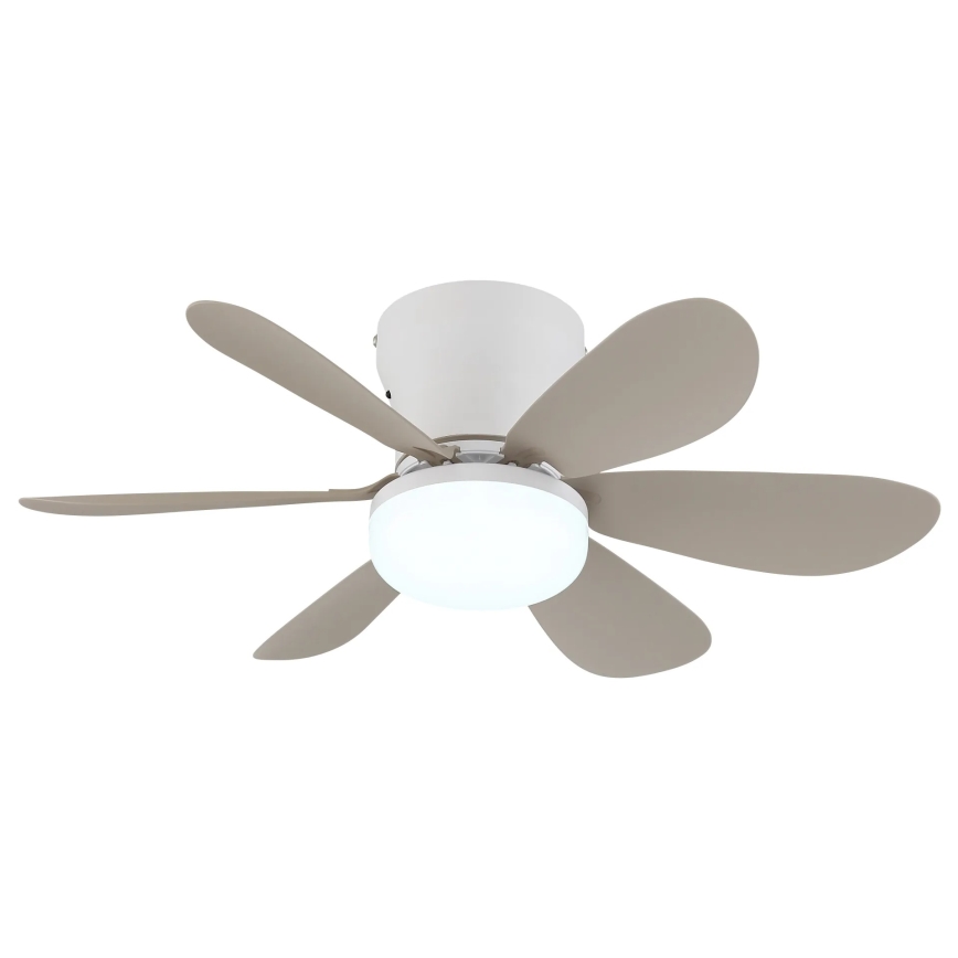 Globo - Ventilator de tavan LED dimabil LED/5W/230V 2700-6500K bej + telecomandă