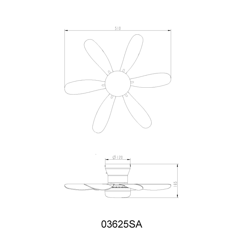 Globo - Ventilator de tavan LED dimabil LED/5W/230V 2700-6500K bej + telecomandă