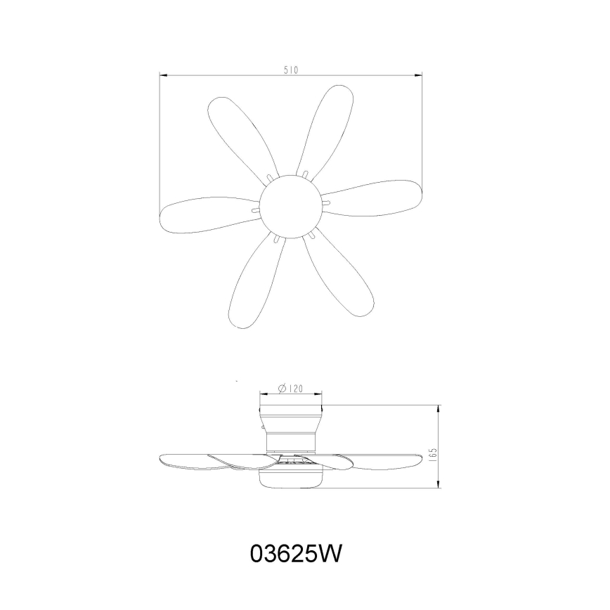 Globo - Ventilator de tavan LED cu reglaj al luminozității LED/5W/230V 2700-6500K alb + telecomandă