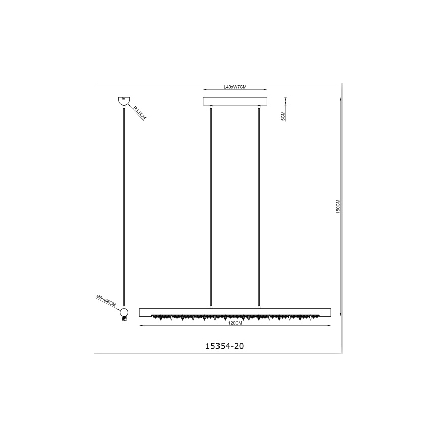 Globo 15354-20 - Lustră suspendată LED reglabilă pe cablu FELICITAS LED/25W/230V bej