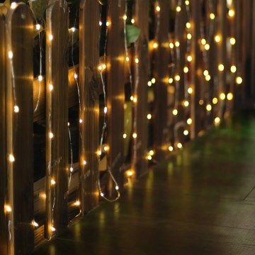 Globo - Ghirlandă solară cu LED, 120xLED, 3,2 V, IP44, 13,4 m, 600 mAh