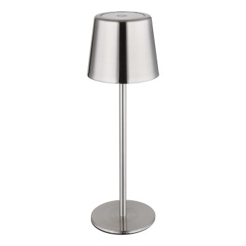 Globo - Lampă de birou cu LED, reglabilă prin control tactil, reîncărcabilă LED/2W/3,7V 3000/4000/6000K 2200 mAh crom lucios