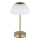 Globo - Lampă de birou LED reîncărcabilă, dimmabilă, 2,5W/5V, 1800 mAh, 2700K/4000K/6500K, alamă