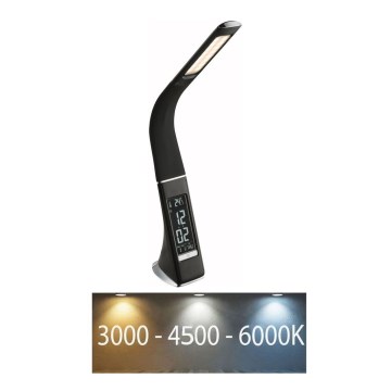 Globo - Lampă de birou LED tactilă reglabilă cu afișaj LED/6,5W/230V 3000/4500/5800K neagră