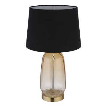 Globo - Lampă de masă 1xE27/40W/230V negru/maro
