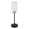 Globo - Lampă de masă 1xE27/60W/230V negru/alb