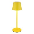 Globo - Lampă de masă exterioară reîncărcabilă, tactilă, reglabilă, 3-în-1 LED/3W/5V 3000/4000/5000K IP54 1800 mAh galbenă