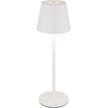 Globo - Lampă de masă LED de exterior, tactilă, reglabilă și reîncărcabilă 3-în-1 LED/3W/5V 3000/4000/5000K IP54 1800 mAh albă