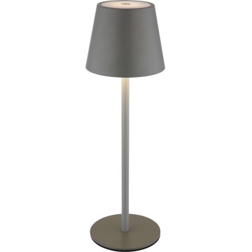 Globo - Lampă de masă LED reîncărcabilă, tactilă și reglabilă pentru exterior 3în1 LED/3W/5V 3000/4000/5000K IP54 1800 mAh gri