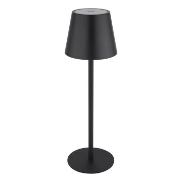 Globo - Lampă de masă pentru exterior, reîncărcabilă, tactilă și reglabilă 3 în 1, LED/3W/5V, 3000/4000/5000K, IP54, 1800 mAh, neagră