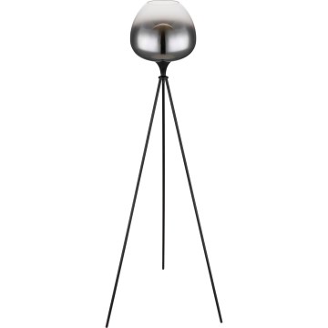 Globo - Lampă de podea 1xE27/60W/230V neagră