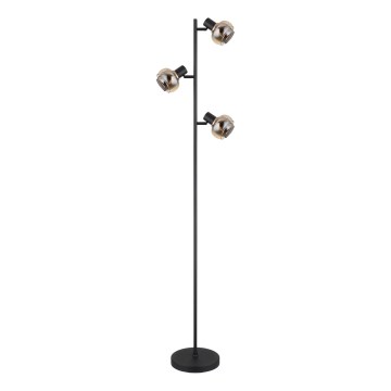 Globo - Lampă de podea 3xE14/40W/230V neagră