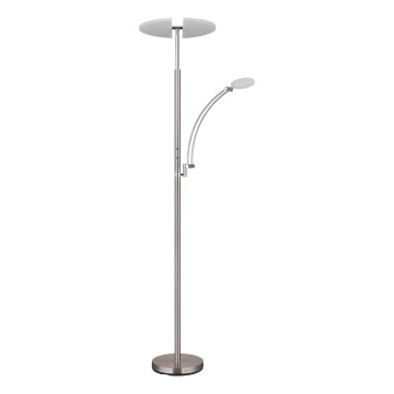 Globo - Lampă de podea LED dimabilă LED/40W/230V + LED/5,5W 2700/4000/6000K crom mat